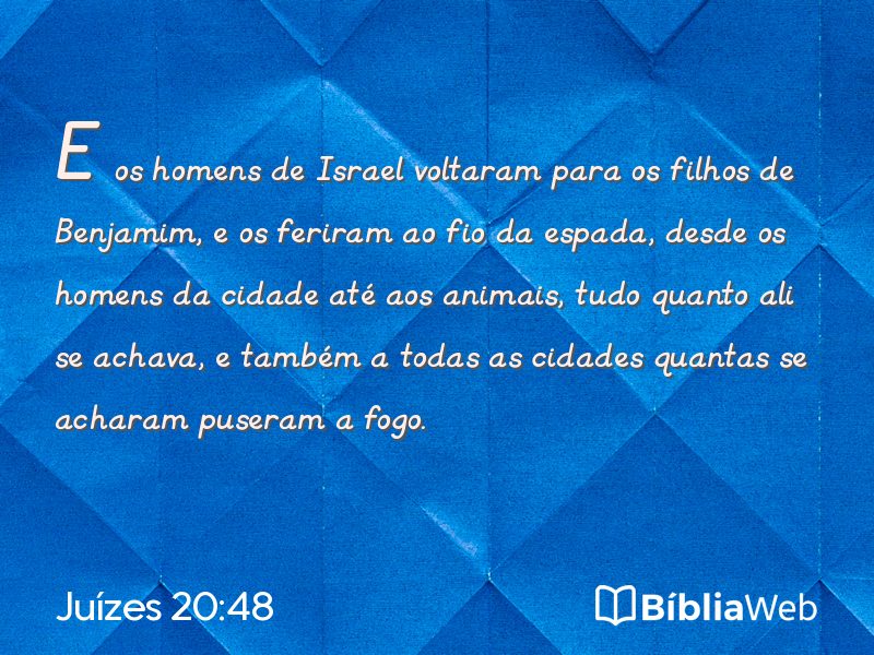 Juízes 20:48 em imagem para compartilhar