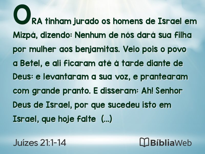 Juízes 21:1-14 em imagem para compartilhar