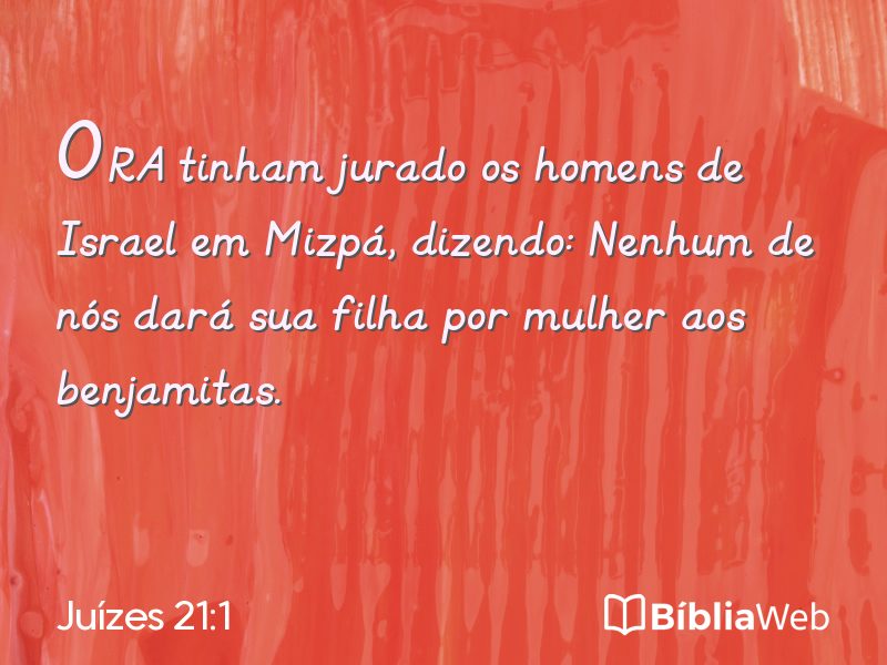 Juízes 21:1 em imagem para compartilhar