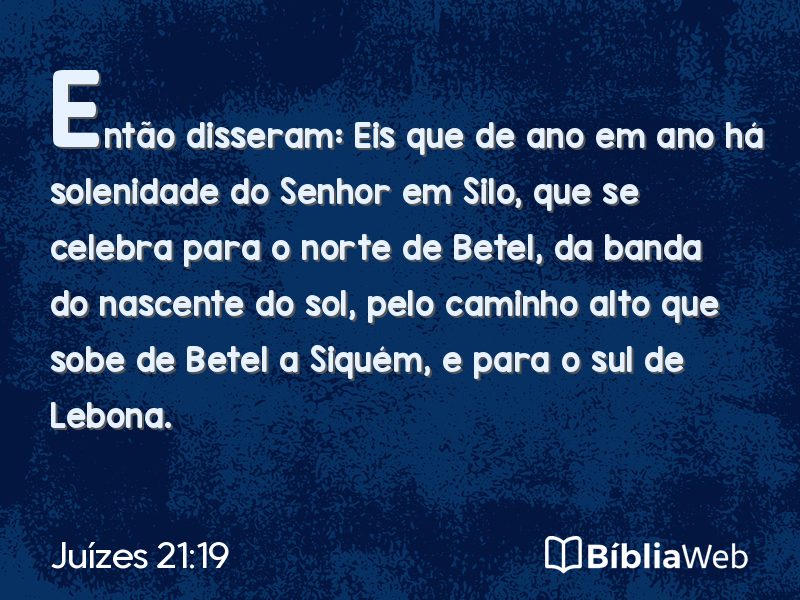 Juízes 21:19 em imagem para compartilhar