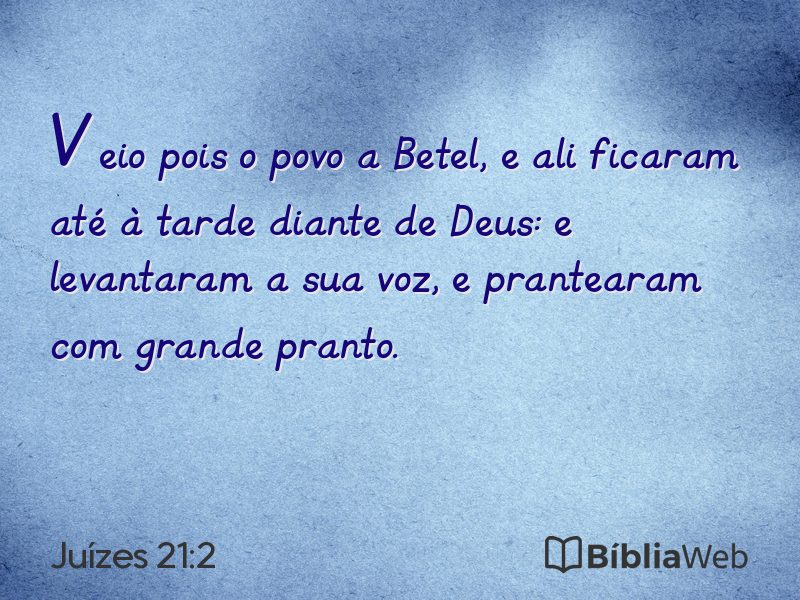 Juízes 21:2 em imagem para compartilhar