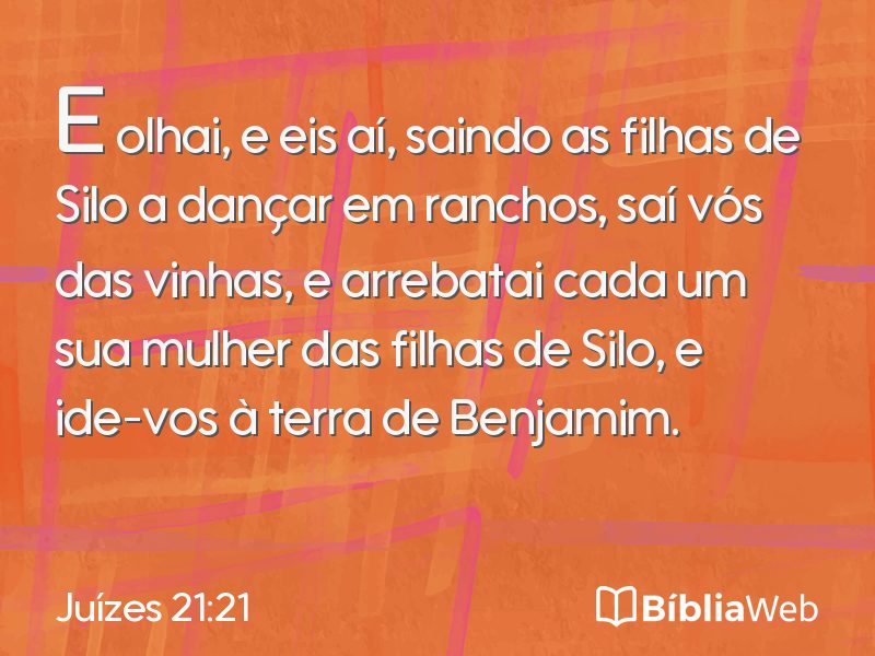 Juízes 21:21 em imagem para compartilhar