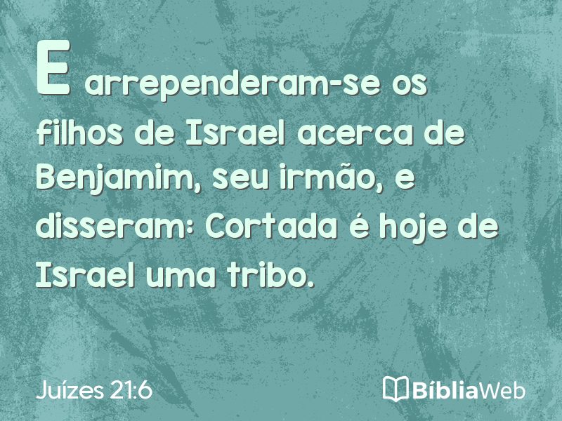 Juízes 21:6 em imagem para compartilhar