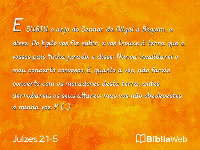 Juízes 2:1-5 em imagem para compartilhar