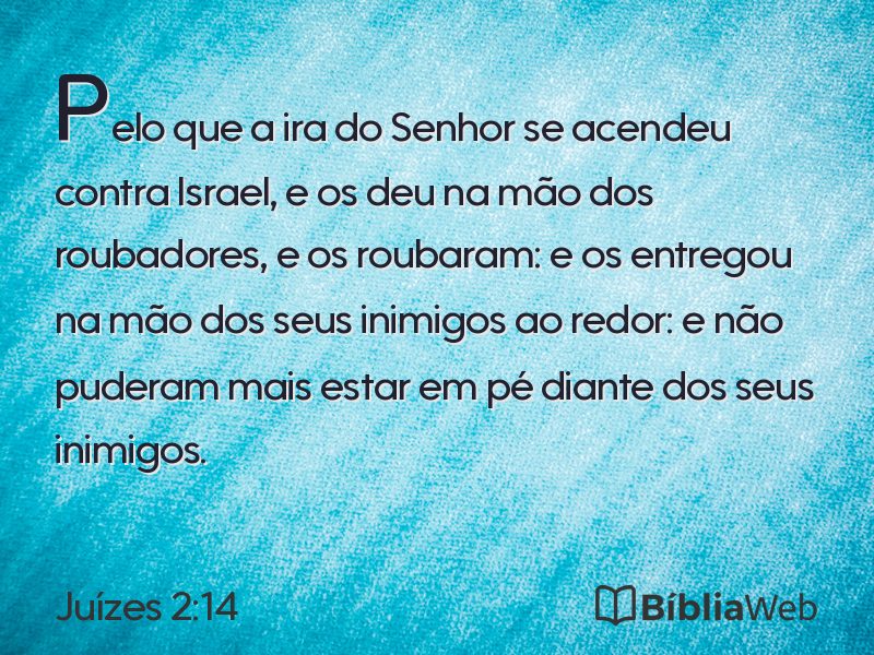 Juízes 2:14 em imagem para compartilhar
