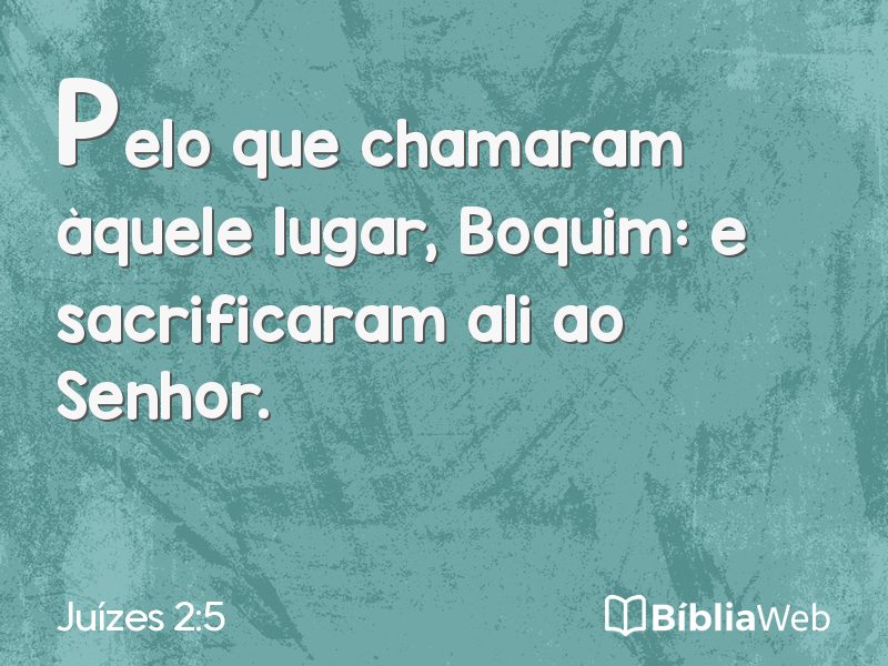 Juízes 2:5 em imagem para compartilhar