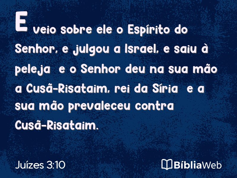 Juízes 3:10 em imagem para compartilhar