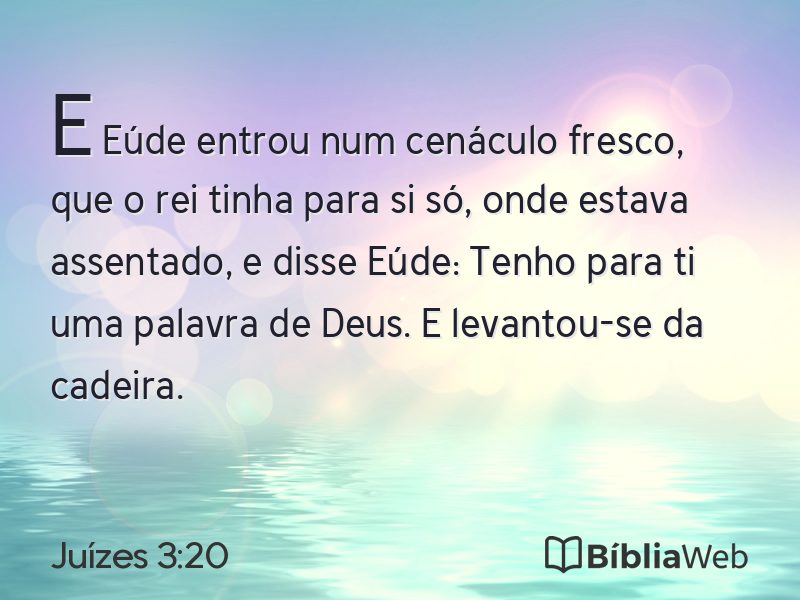 Juízes 3:20 em imagem para compartilhar