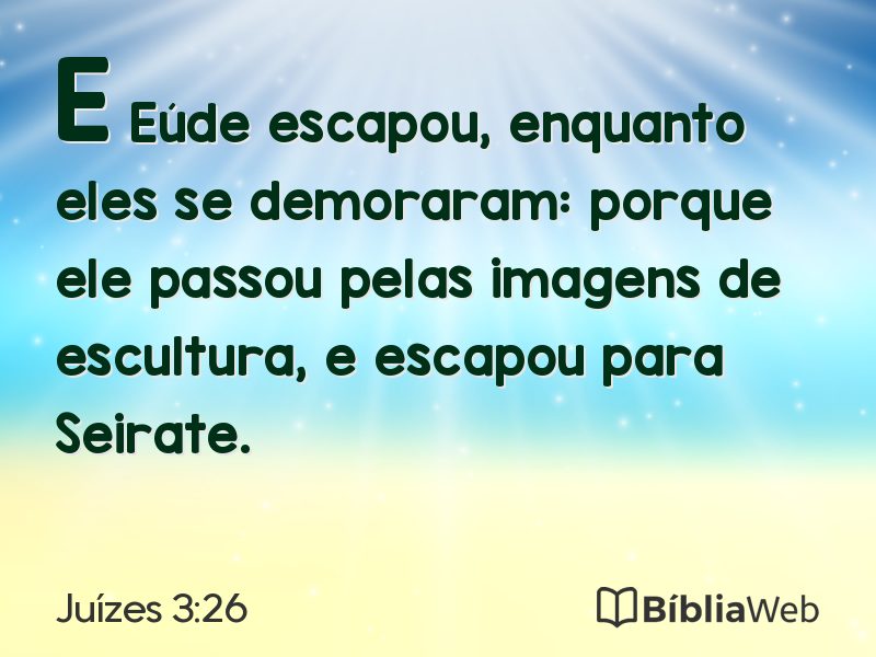 Juízes 3:26 em imagem para compartilhar