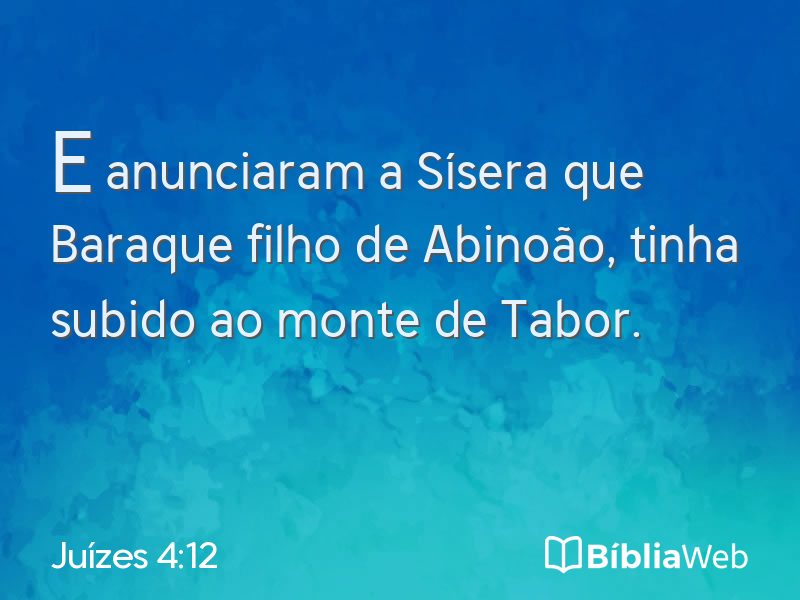 Juízes 4:12 em imagem para compartilhar