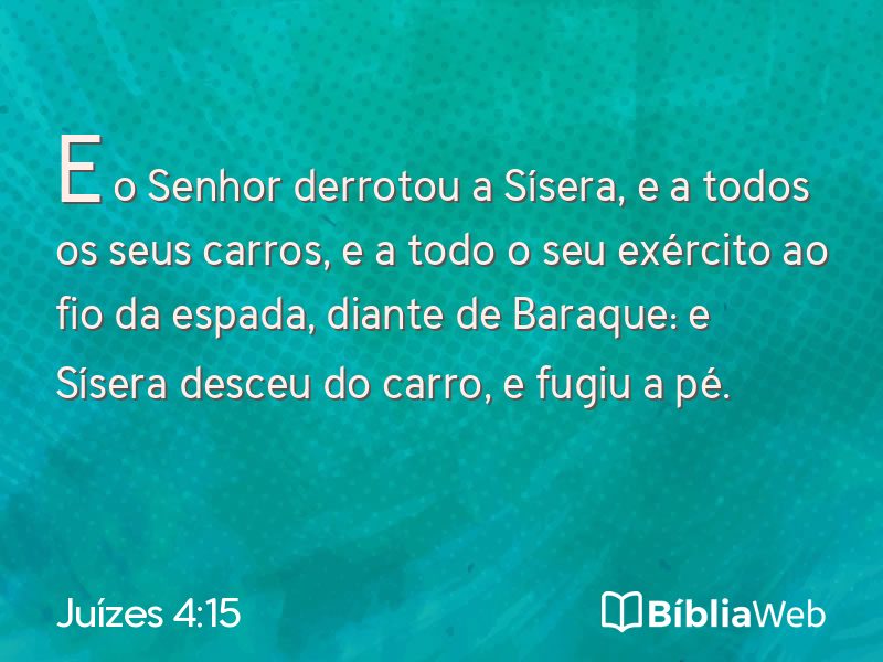 Juízes 4:15 em imagem para compartilhar