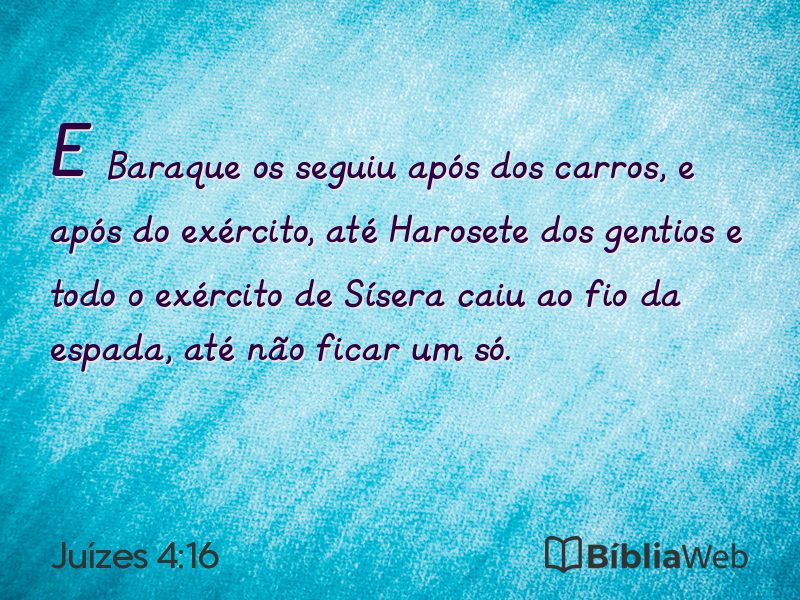 Juízes 4:16 em imagem para compartilhar