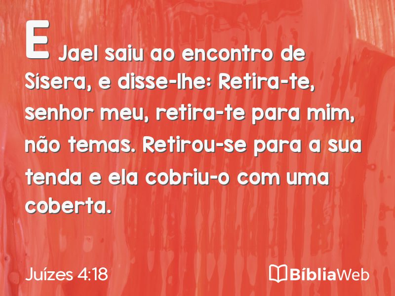 Juízes 4:18 em imagem para compartilhar