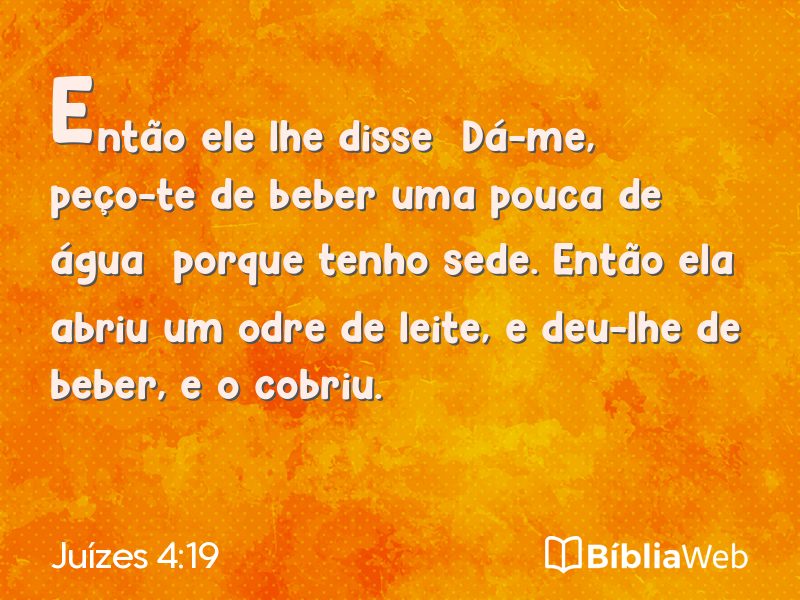 Juízes 4:19 em imagem para compartilhar