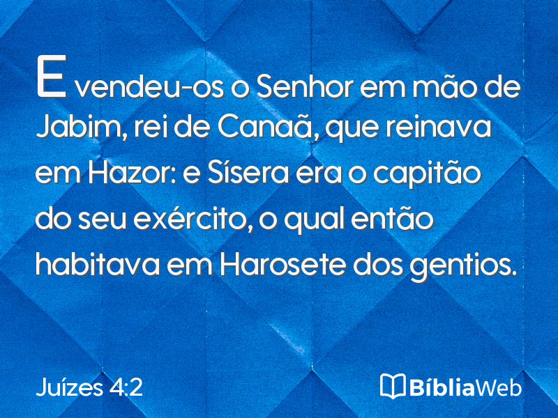 Juízes 4:2 em imagem para compartilhar