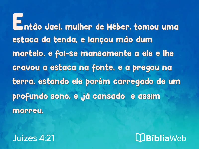 Juízes 4:21 em imagem para compartilhar