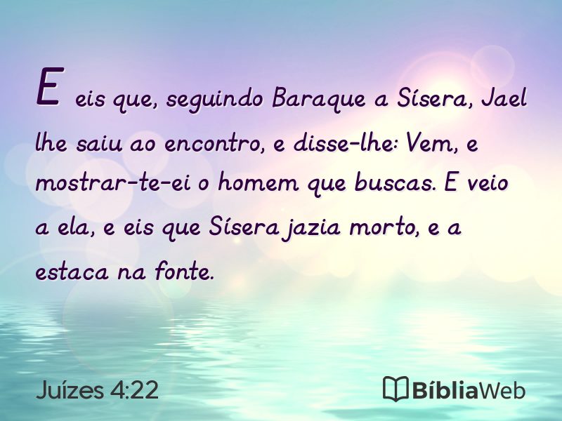 Juízes 4:22 em imagem para compartilhar