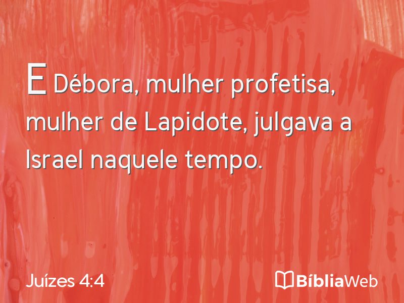 Juízes 4:4 em imagem para compartilhar