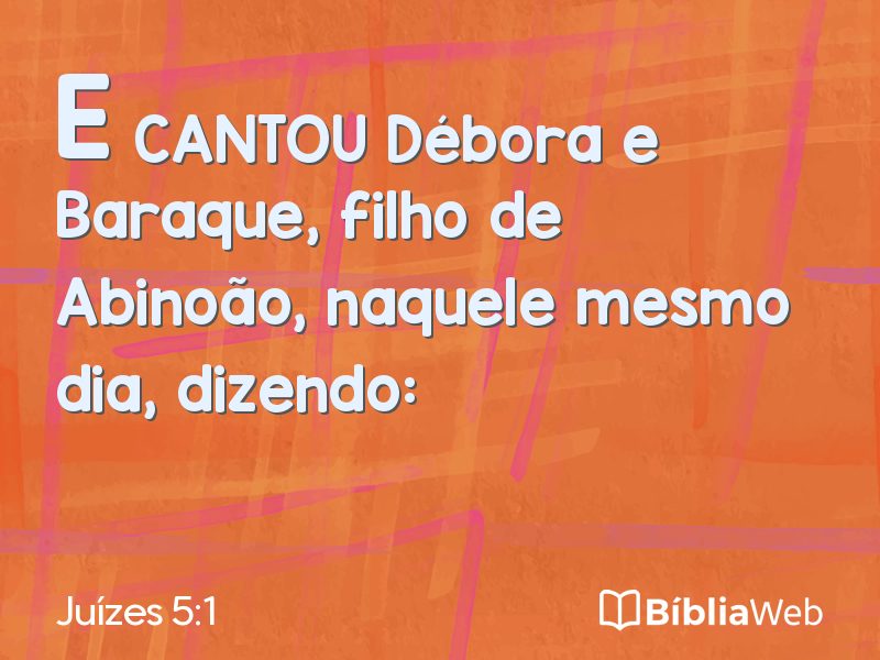 Juízes 5:1 em imagem para compartilhar