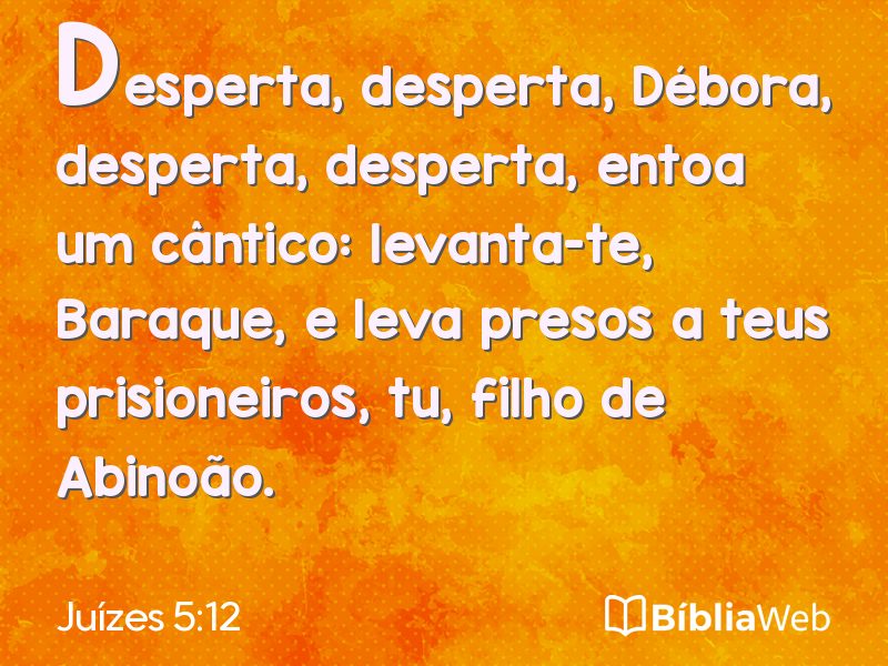 Juízes 5:12 em imagem para compartilhar
