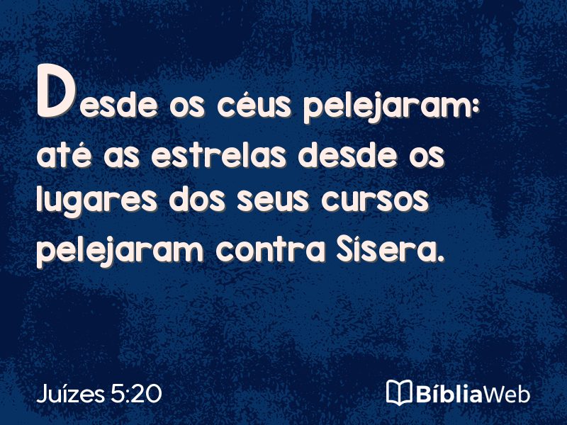 Juízes 5:20 em imagem para compartilhar