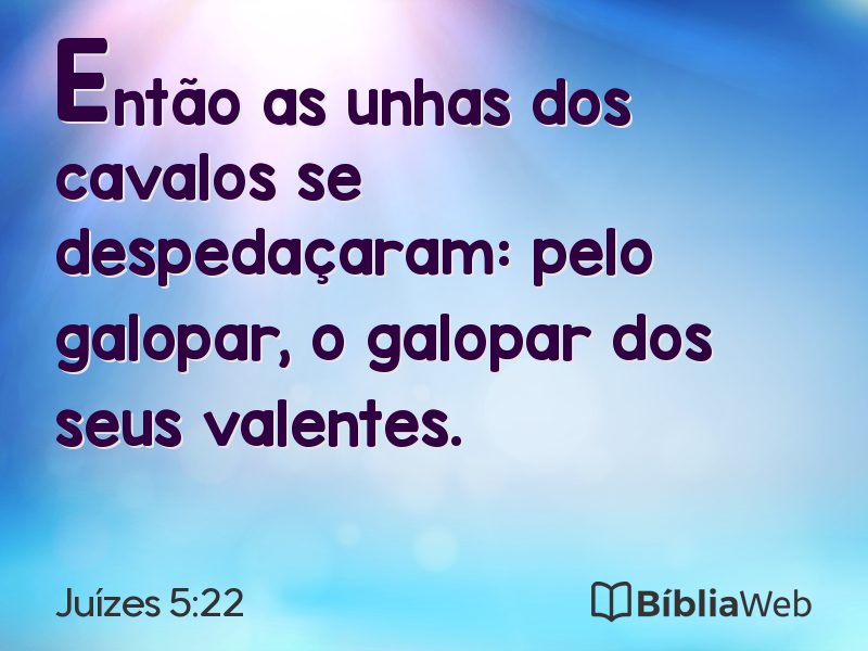 Juízes 5:22 em imagem para compartilhar