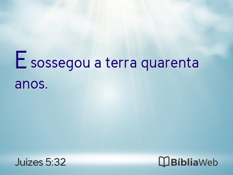 Juízes 5:32 em imagem para compartilhar