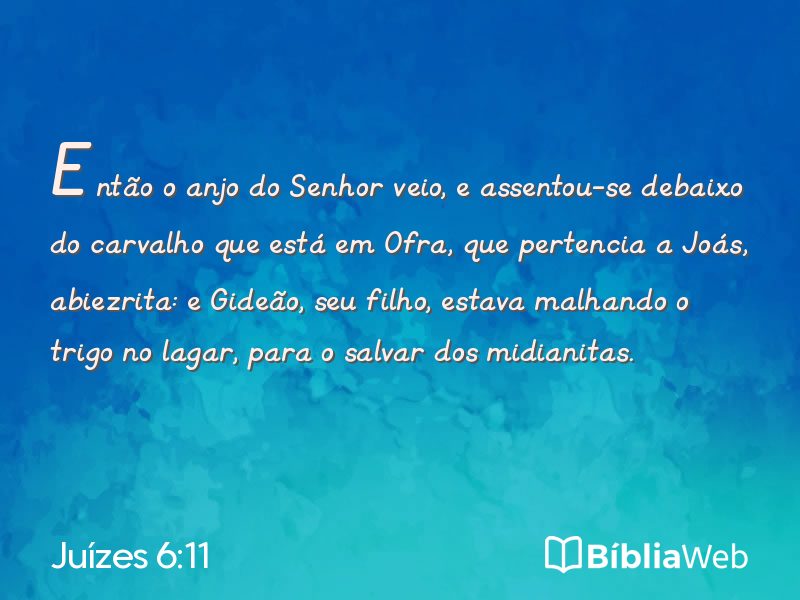Juízes 6:11 em imagem para compartilhar