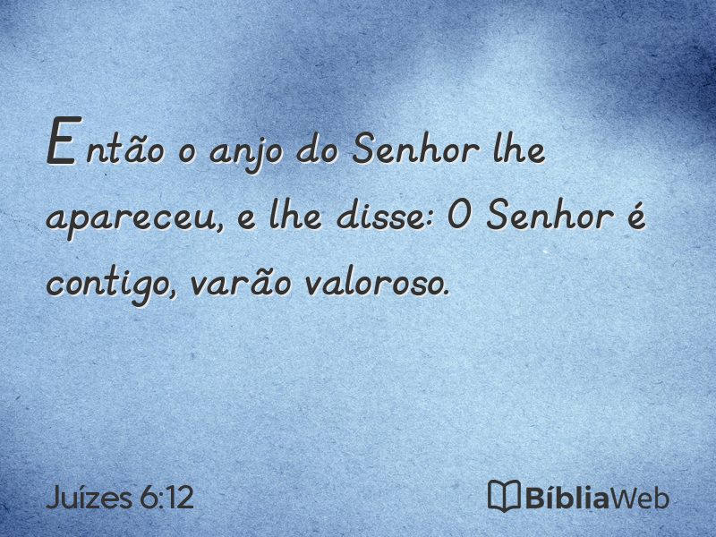 Juízes 6:12 em imagem para compartilhar