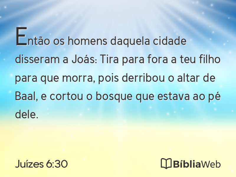 Juízes 6:30 em imagem para compartilhar
