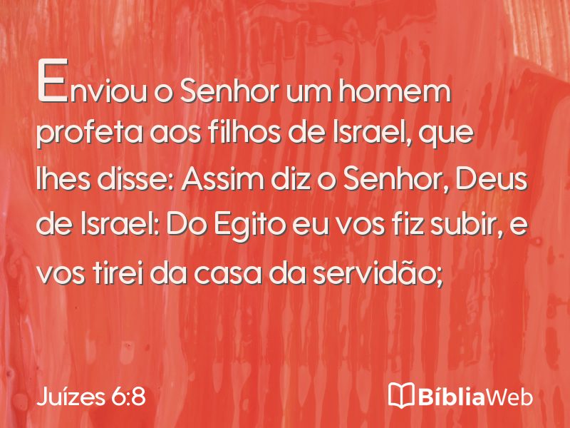 Juízes 6:8 em imagem para compartilhar