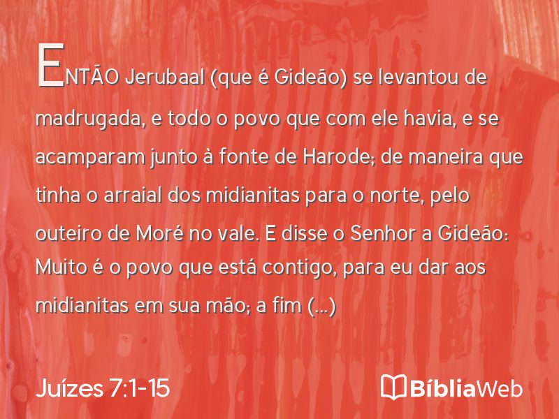 Juízes 7:1-15 em imagem para compartilhar