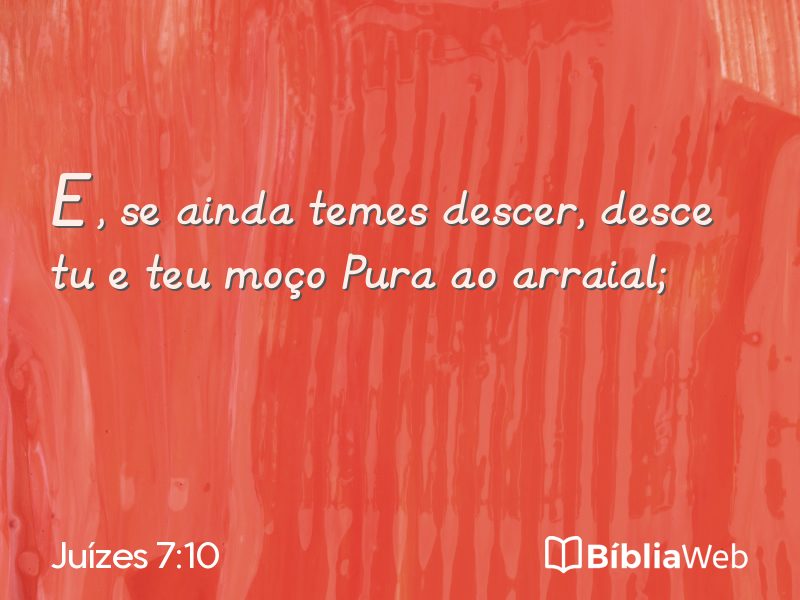 Juízes 7:10 em imagem para compartilhar
