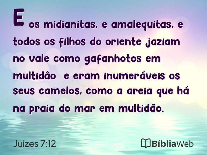 Juízes 7:12 em imagem para compartilhar