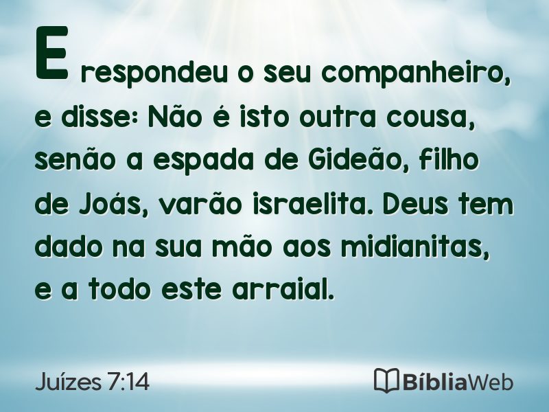 Juízes 7:14 em imagem para compartilhar