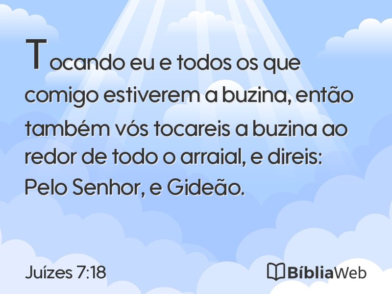 Juízes 7:18 em imagem para compartilhar