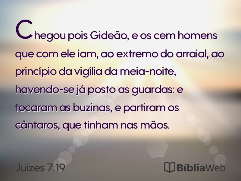 Juízes 7:19 em imagem para compartilhar