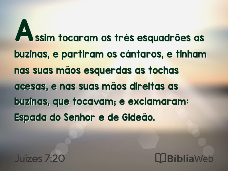 Juízes 7:20 em imagem para compartilhar