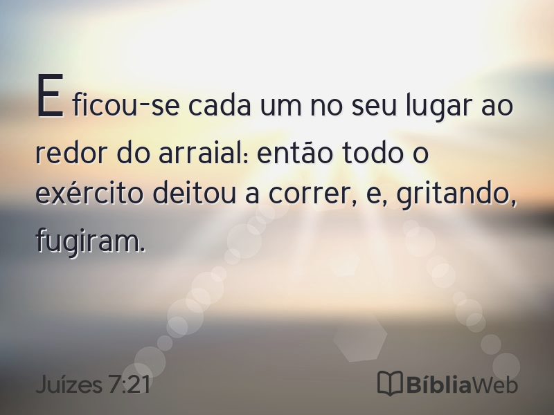 Juízes 7:21 em imagem para compartilhar