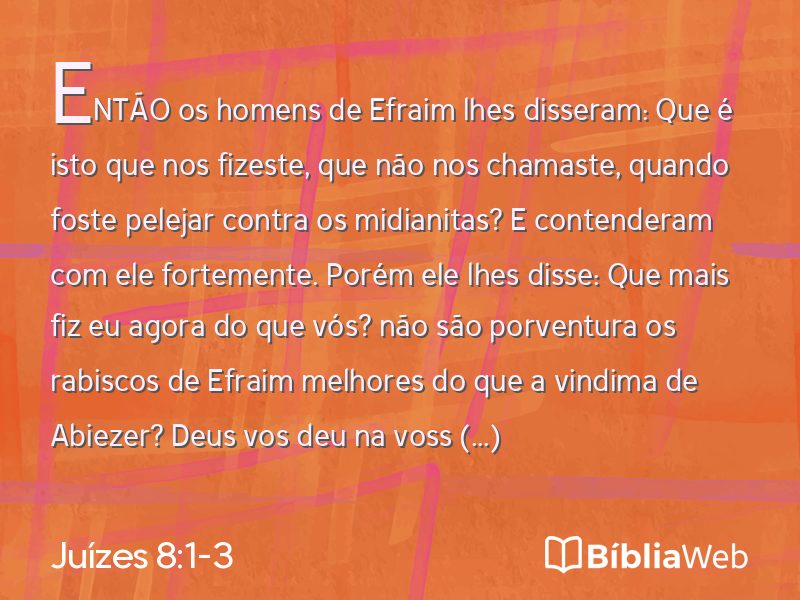 Juízes 8:1-3 em imagem para compartilhar