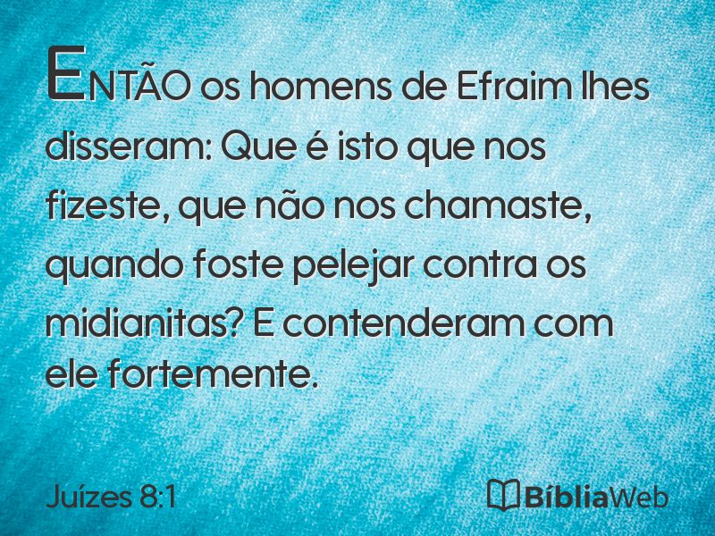 Juízes 8:1 em imagem para compartilhar