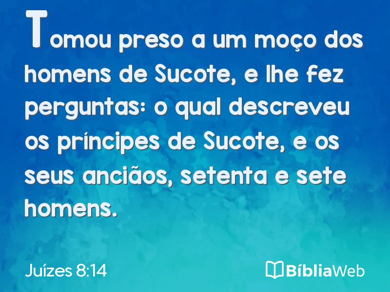 Juízes 8:14 em imagem para compartilhar