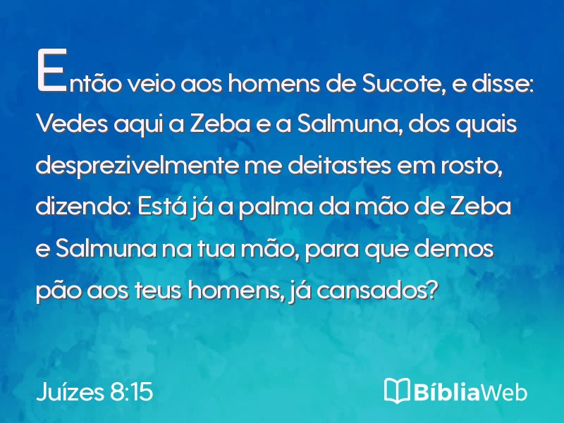 Juízes 8:15 em imagem para compartilhar
