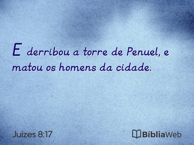 Juízes 8:17 em imagem para compartilhar