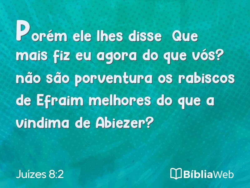 Juízes 8:2 em imagem para compartilhar