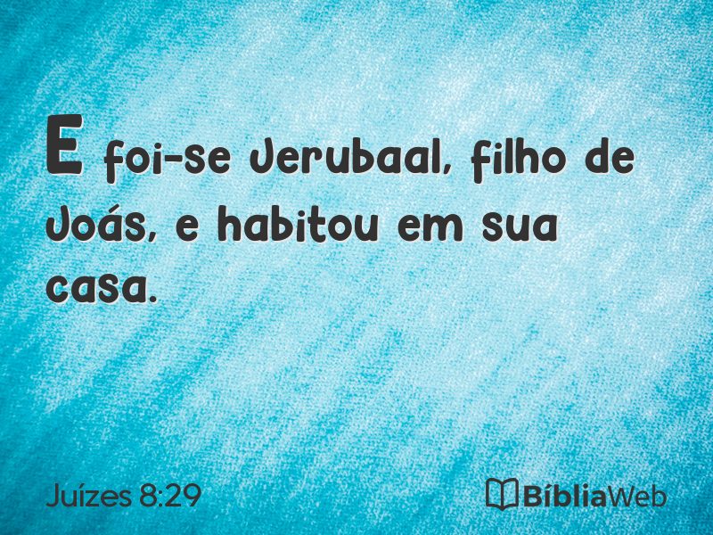 Juízes 8:29 em imagem para compartilhar