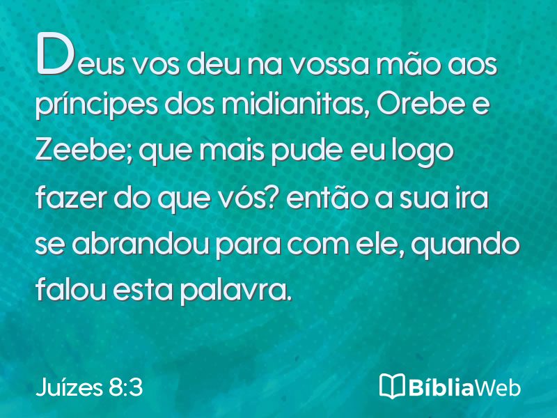 Juízes 8:3 em imagem para compartilhar