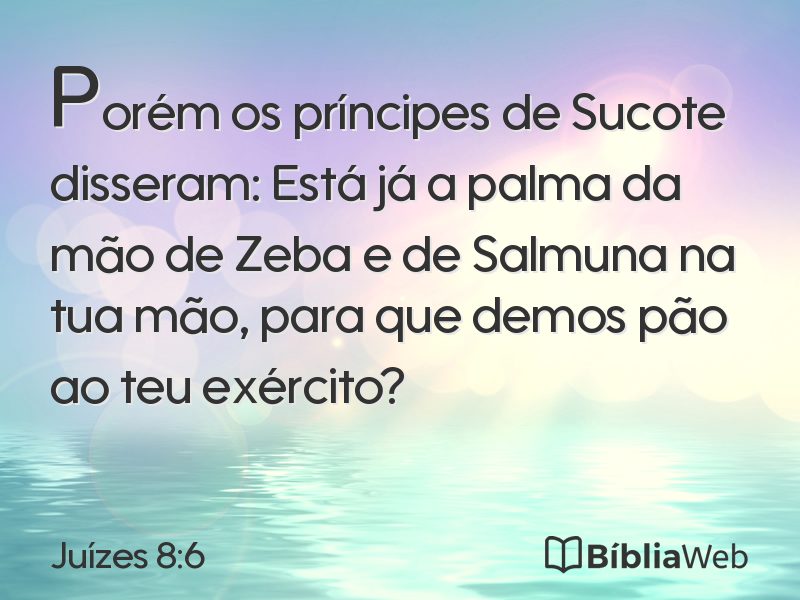 Juízes 8:6 em imagem para compartilhar