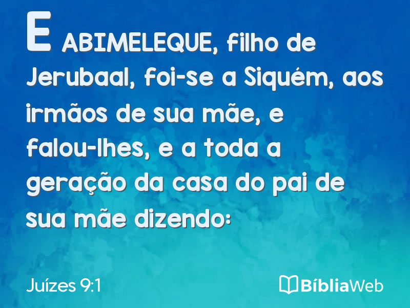 Juízes 9:1 em imagem para compartilhar