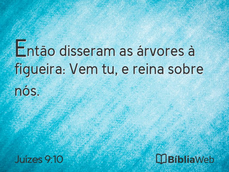 Juízes 9:10 em imagem para compartilhar